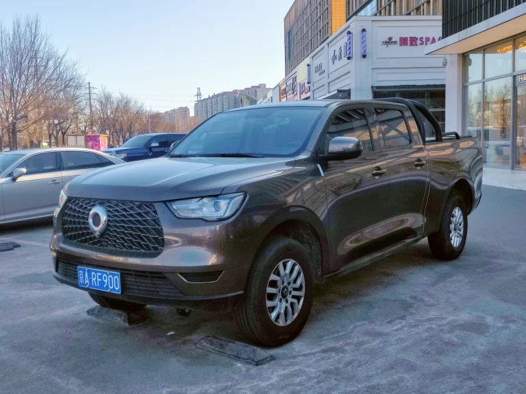 GWM POER gris vu de trois quarts avant ; configuration chinoise non contractuelle