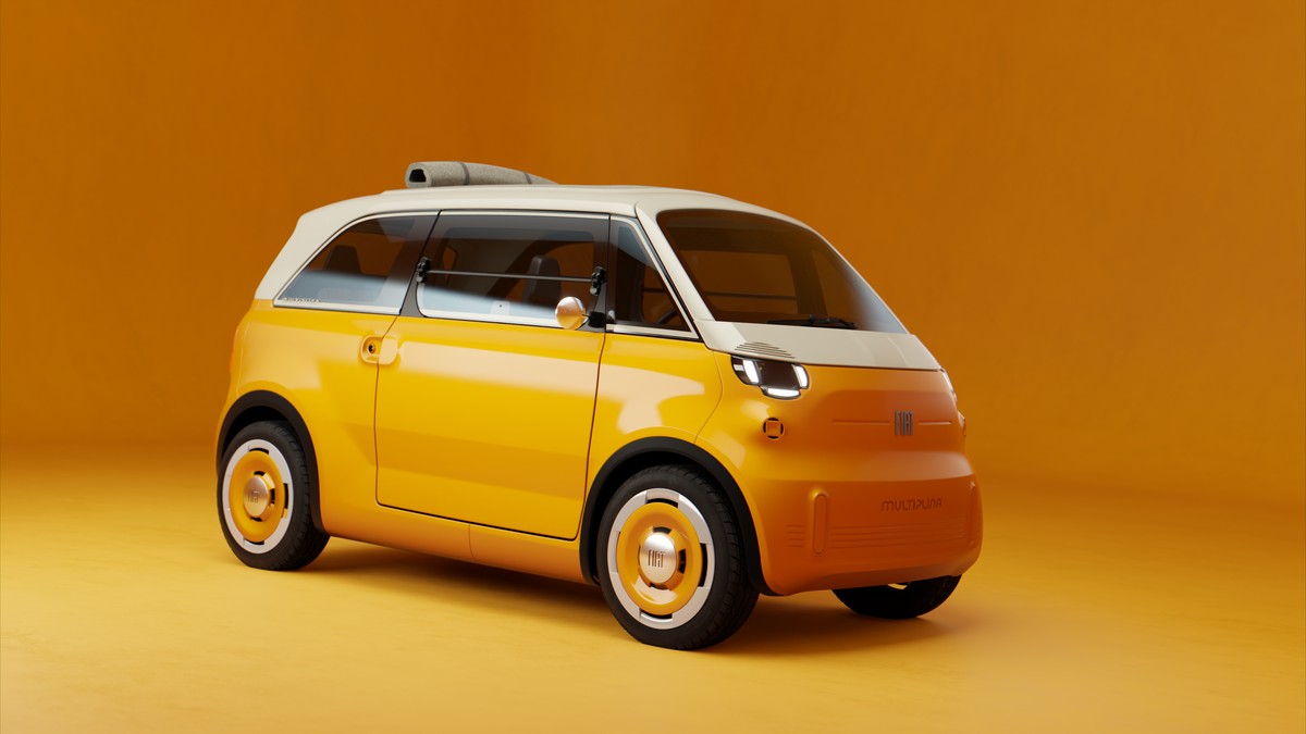 Fiat Multiplina : quatre places dans un concept électrique de 3,04 mètres / فيات Multiplina: أربعة مقاعد في نموذج كهربائي بطول 3.04 أمتار